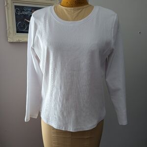 Lilly Pulitzer White Ribbed Women's Top Size XL